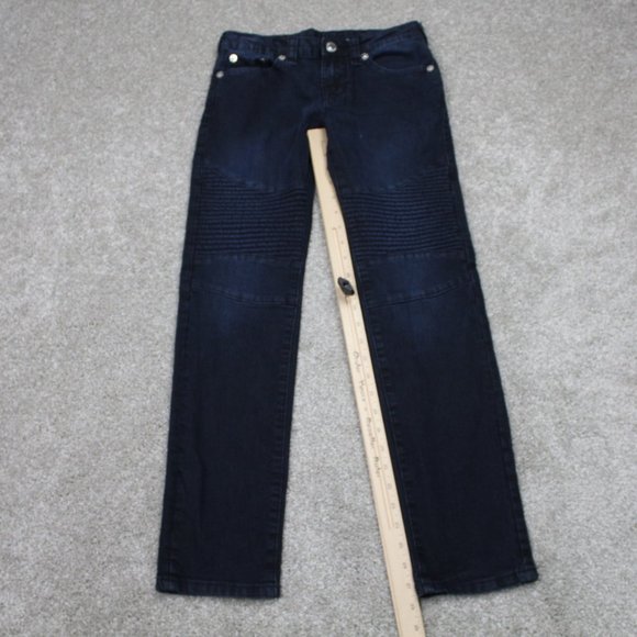 True Religion Geno Jeans Womens 12 Blue Relaxed Slim Cotton Stretch w/28" inseam - Picture 2 of 13
